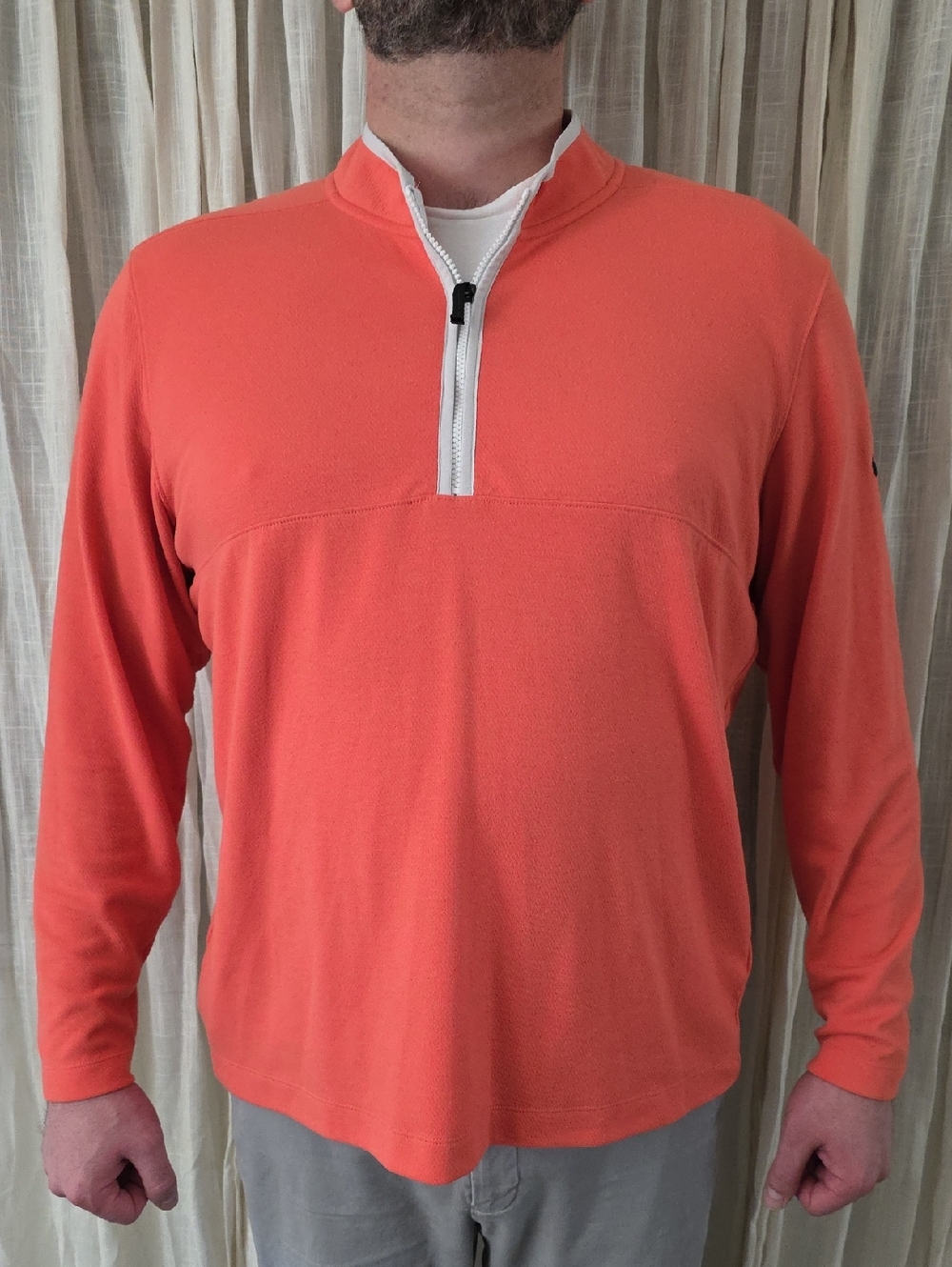 Nike Dri-FIT Orange and White Athletic Tee